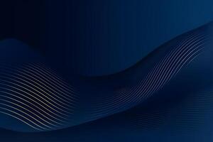 3d modern wave curve abstract presentation background. Luxury paper cut background. Abstract decoration, golden pattern, halftone gradients, 3d blue dark background illustration. photo