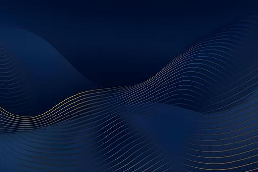 3d modern wave curve abstract presentation background. Luxury paper cut background. Abstract decoration, golden pattern, halftone gradients, 3d blue dark background illustration. photo