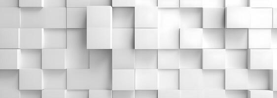 geometric background with white squares of paper background. photo