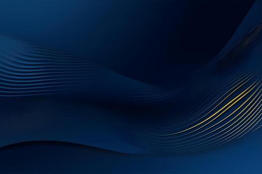 3d modern wave curve abstract presentation background. Luxury paper cut background. Abstract decoration, golden pattern, halftone gradients, 3d blue dark background illustration. photo