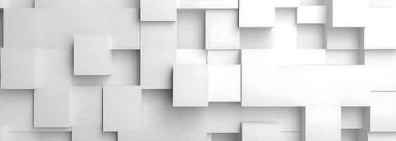 geometric background with white squares of paper background. photo
