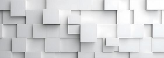 geometric background with white squares of paper background. photo