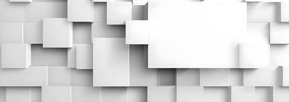 geometric background with white squares of paper background. photo