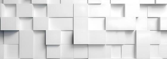 geometric background with white squares of paper background. photo