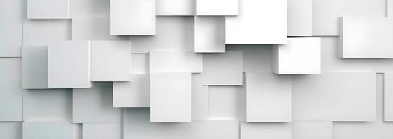 geometric background with white squares of paper background. photo