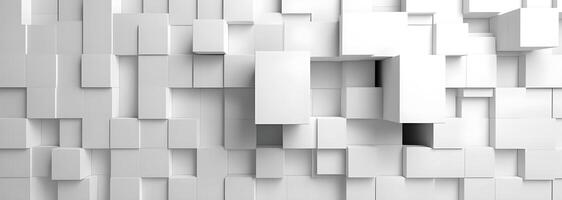 geometric background with white squares of paper background. photo