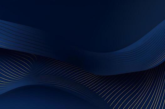 3d modern wave curve abstract presentation background. Luxury paper cut background. Abstract decoration, golden pattern, halftone gradients, 3d blue dark background illustration. photo