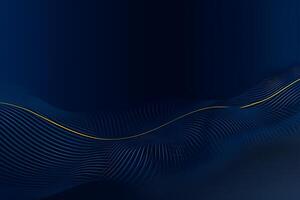 3d modern wave curve abstract presentation background. Luxury paper cut background. Abstract decoration, golden pattern, halftone gradients, 3d blue dark background illustration. photo