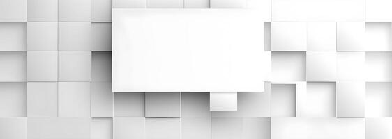 geometric background with white squares of paper background. photo