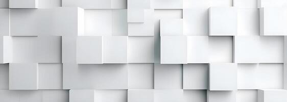 geometric background with white squares of paper background. photo