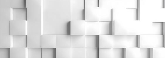 geometric background with white squares of paper background. photo