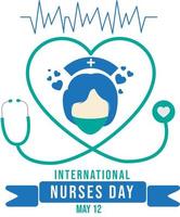 International nurse day concept with vector element. doctor medical background photo