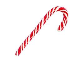 Christmas candy cane isolated on white photo