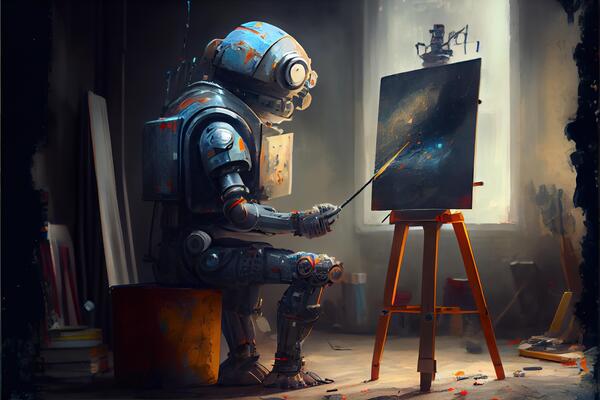 Robot Painting Stock Photos, Images and Backgrounds for Free Download