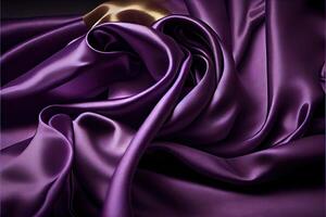 illustration of soft silk colorful fabric, texture and background photo