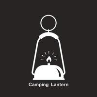 Camping Lantern icon vector