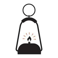 Camping Lantern icon vector