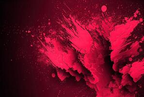 illustration of abstract viva magenta painted texture as concept background with copy space. Pattern in trendy color 2023 year Viva Magenta. Idea and texture backdrop photo