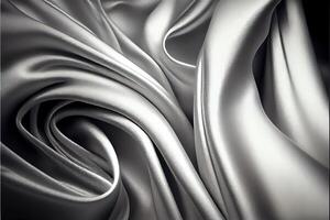 illustration of soft silver fabric photo