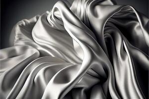 illustration of soft silver fabric photo