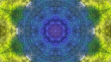 Abstract kaleidoscope animation, Mandala background movie, Geometric background video