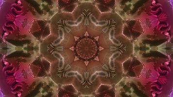 Abstract kaleidoscope animation, Mandala background movie, Geometric background video