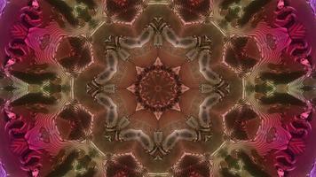 Abstract kaleidoscope animation, Mandala background movie, Geometric background video