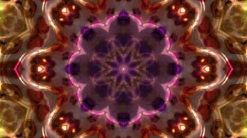 abstrakt Kaleidoskop Animation, Mandala Hintergrund Film, geometrisch Hintergrund Video