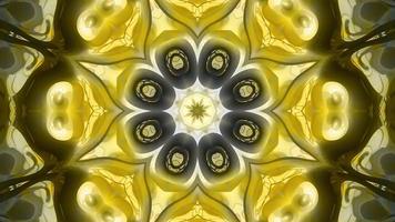 abstract caleidoscoop animatie, abstract mandala film, meetkundig achtergrond animatie video