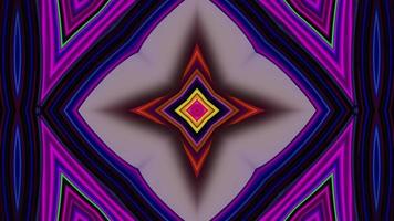 Kaleidoscope animation, Abstract geometric video, Mandala motion graphic video