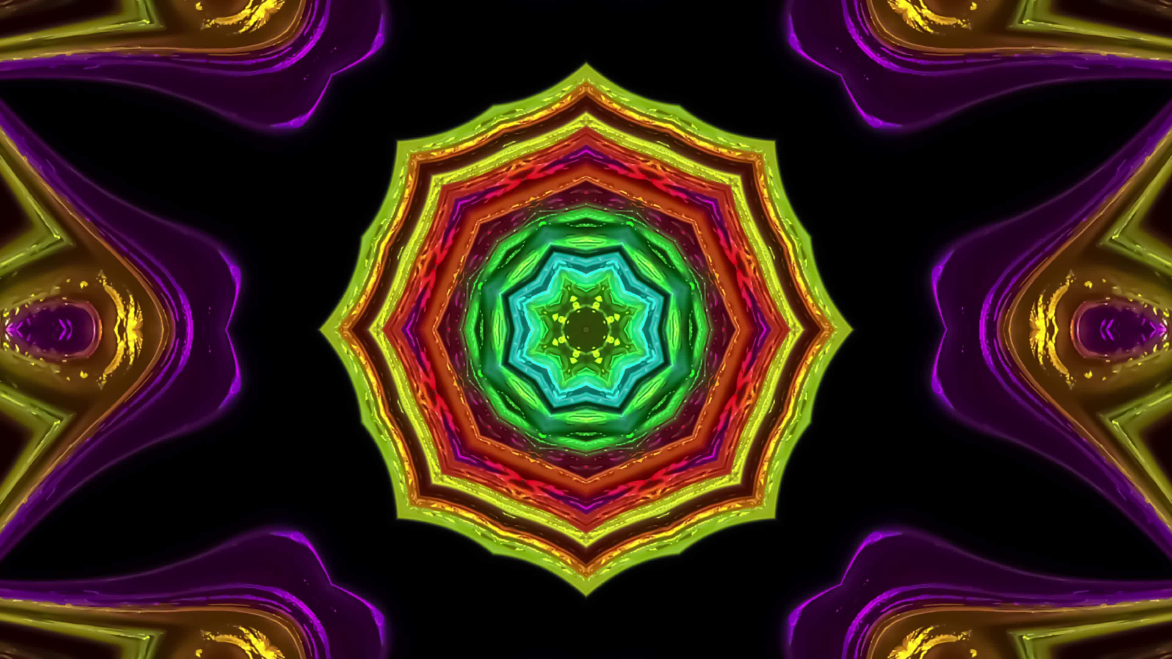 Kaleidoscope animation, Mandala art movie 22701774 Stock Video at Vecteezy