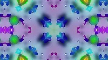 Kaleidoscope animation, Abstract geometric video, Mandala motion graphic video