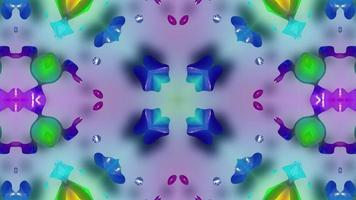 Kaleidoscope animation, Abstract geometric video, Mandala motion graphic video