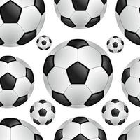 un modelo de fútbol pelotas fondo vector