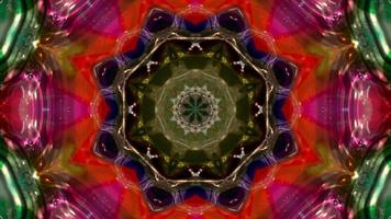 Abstract kaleidoscope animation, Mandala background movie, Geometric background video