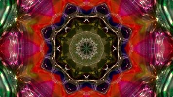 Abstract kaleidoscope animation, Mandala background movie, Geometric background video