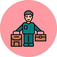 Refugee man Vector Icon