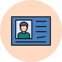 Identification Card Vector Icon