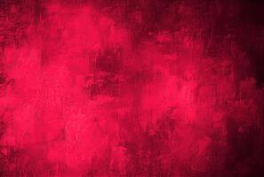 illustration of abstract viva magenta painted texture as concept background with copy space. Pattern in trendy color 2023 year Viva Magenta. Idea and texture backdrop photo