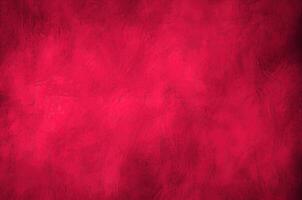 illustration of abstract viva magenta painted texture as concept background with copy space. Pattern in trendy color 2023 year Viva Magenta. Idea and texture backdrop photo