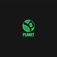 planet brand logo,planet earth insignia vector