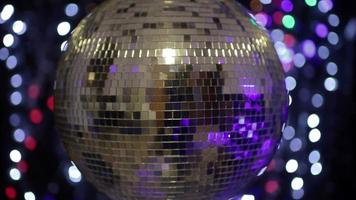 abstract funky discoball spinning with light effects and rays perfect clip for club visuals or party and celebration video