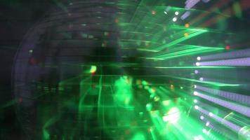 abstract funky discobal spinnen met licht Effecten en stralen perfect klem voor club visuals of partij en viering video