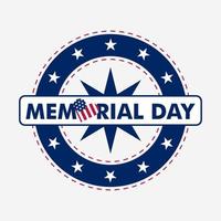 US memorial day Patriot proud label American flag and symbols National independence day 4th July vector