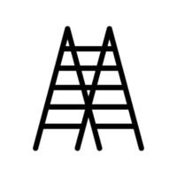 Ladder icon in line style design isolated on white background. Editable stroke. vector