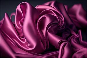 illustration of soft silk colorful fabric, texture and background photo