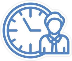Working Hours Vector Icon Style