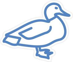 Duck Vector Icon Style