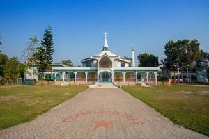 Bangladesh March 01, 2019, Church of Mary, an old-age historic Catholic church also tourist spot at Rajarampur Village, Dinajpur photo