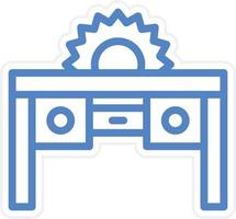 Table Saw Vector Icon Style